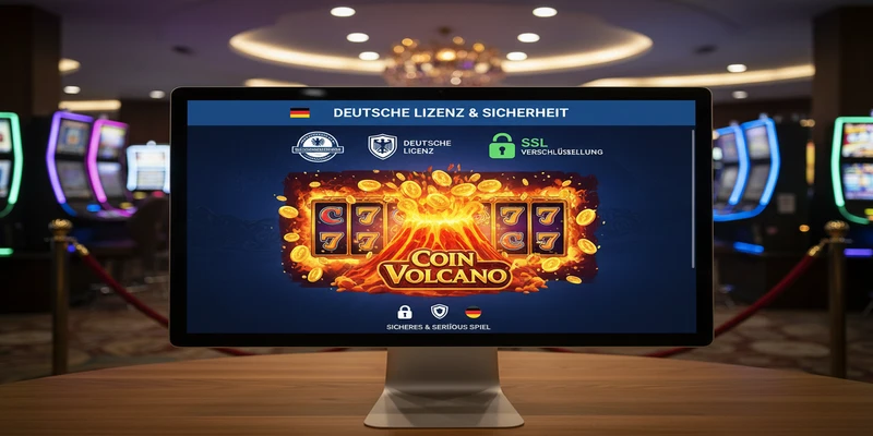 Lizenziertes deutsches Online Casino mit SSL Verschlüsselung für Coin Volcano